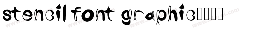 stencil font graphic字体转换